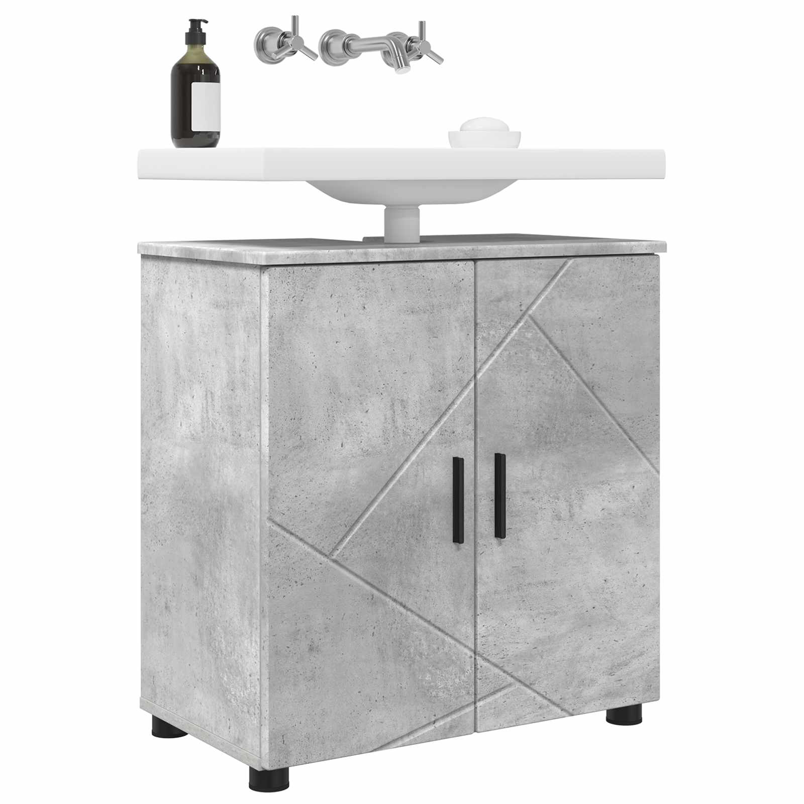 Mobile da Bagno Grigio cemento 61 x 35 x 64 cm | homemem39