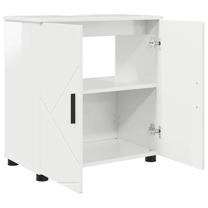 Mobile da Bagno Bianco Lucido 61 x 35 x 64 cm | homemem39