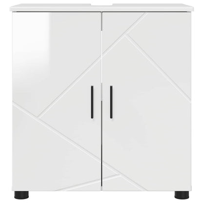 Mobile da Bagno Bianco Lucido 61 x 35 x 64 cm | homemem39