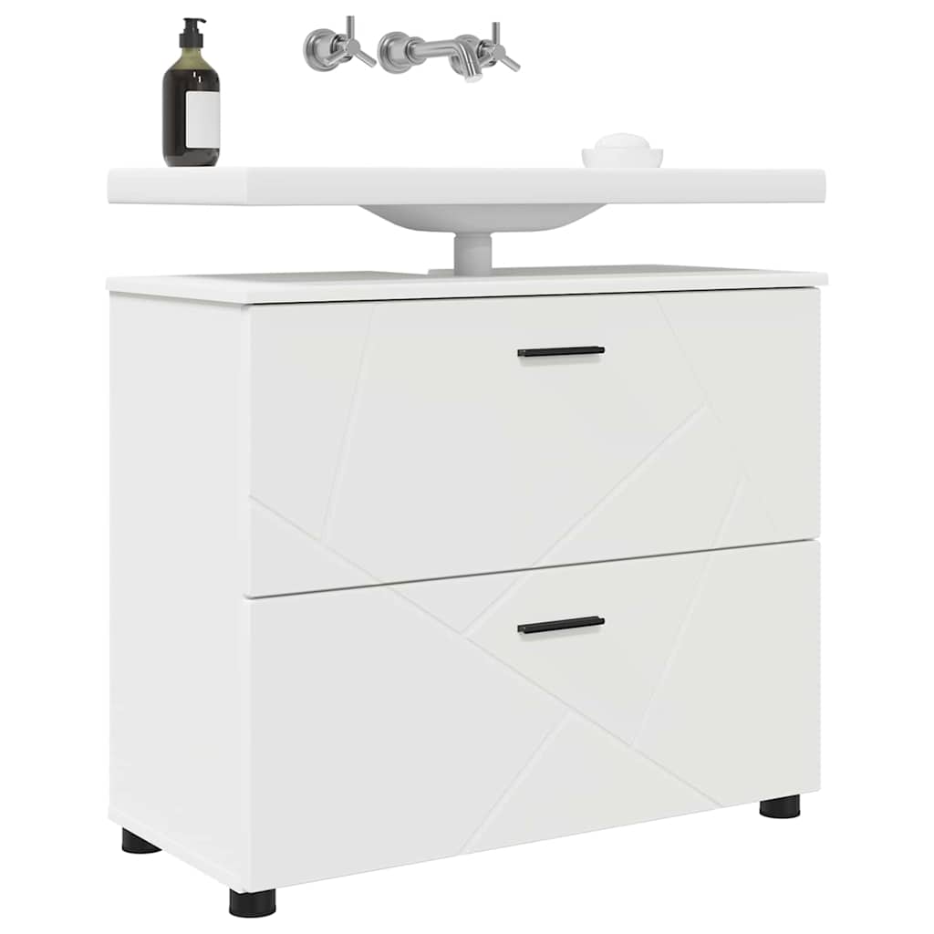 Mobile da Bagno con cassetto con porta Bianco 76,5 x 35 x 64 cm | homemem39