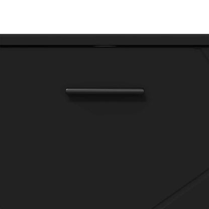 Mobile da Bagno con cassetto con porta Nero 76,5 x 35 x 64 cm | homemem39