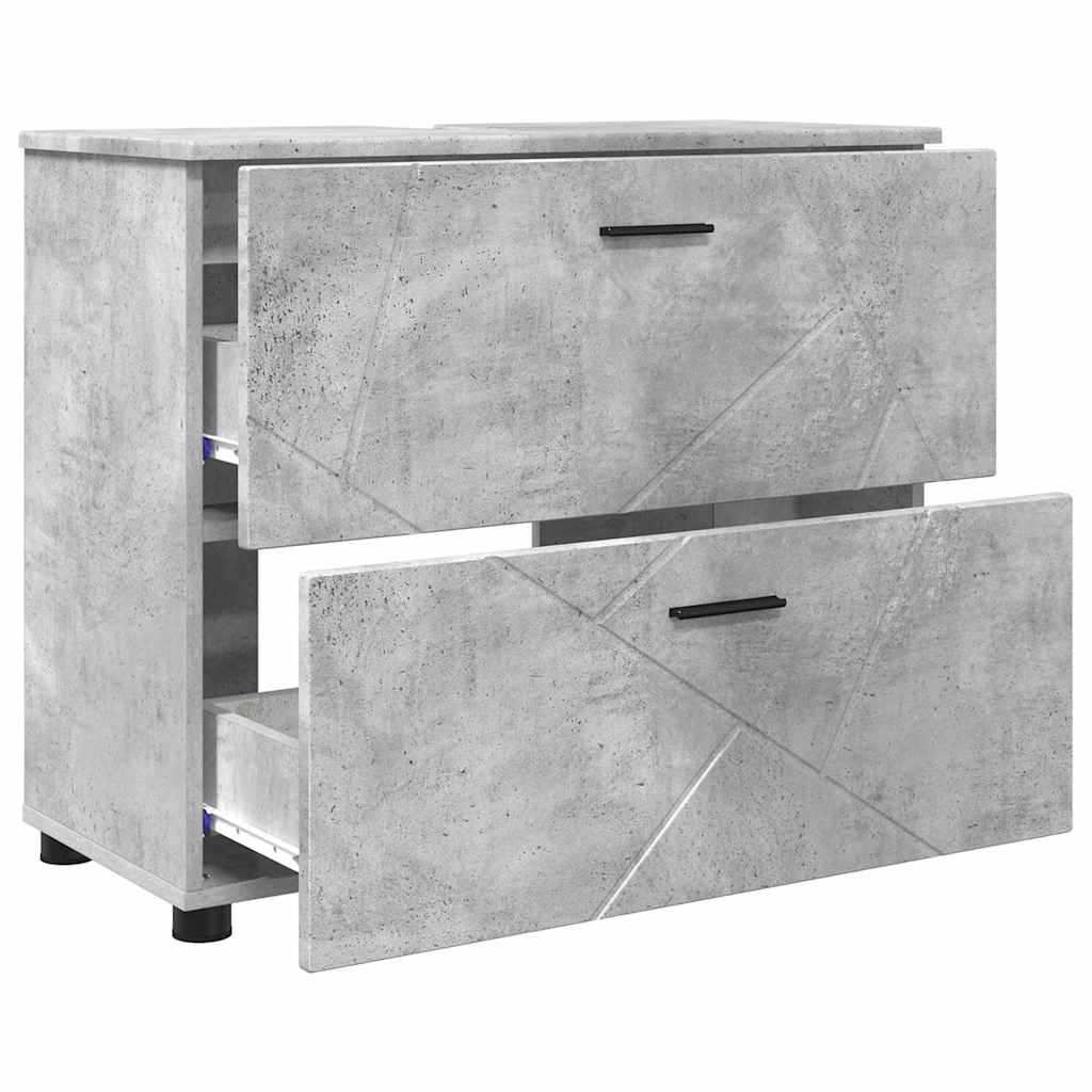 Mobile da Bagno Grigio cemento 76,5 x 35 x 64 cm | homemem39