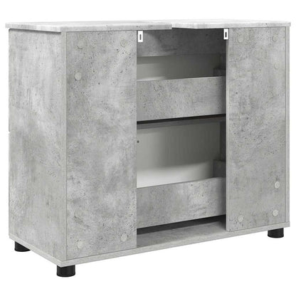 Mobile da Bagno Grigio cemento 76,5 x 35 x 64 cm | homemem39