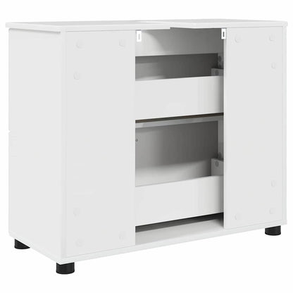 Mobile da Bagno con cassetto Bianco Lucido 76,5 x 35 x 64 cm | homemem39
