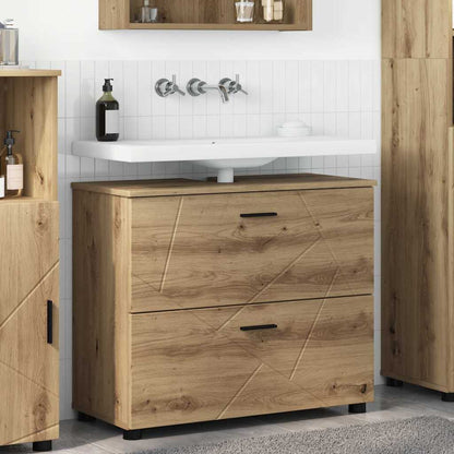 Mobile da Bagno con porta Rovere artigianale 76,5 x 35 x 64 cm | homemem39