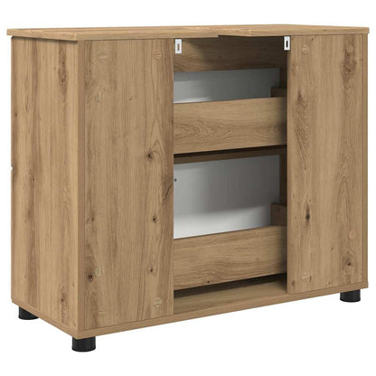 Mobile da Bagno con porta Rovere artigianale 76,5 x 35 x 64 cm | homemem39