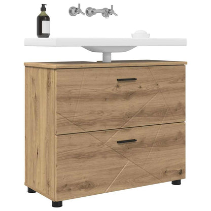 Mobile da Bagno con porta Rovere artigianale 76,5 x 35 x 64 cm | homemem39
