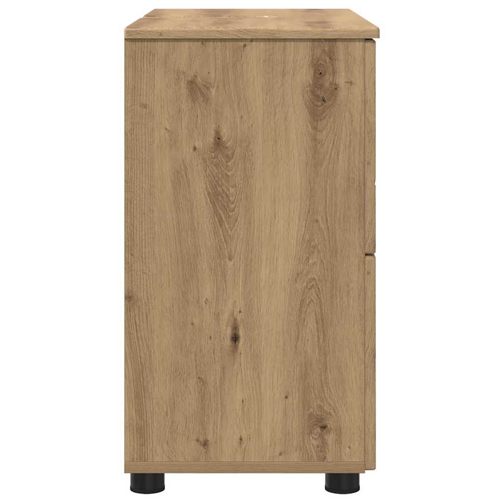 Mobile da Bagno con porta Rovere artigianale 76,5 x 35 x 64 cm | homemem39