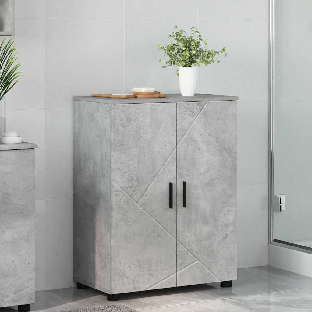 Mobile da Bagno Grigio cemento 60 x 35 x 80 cm | homemem39