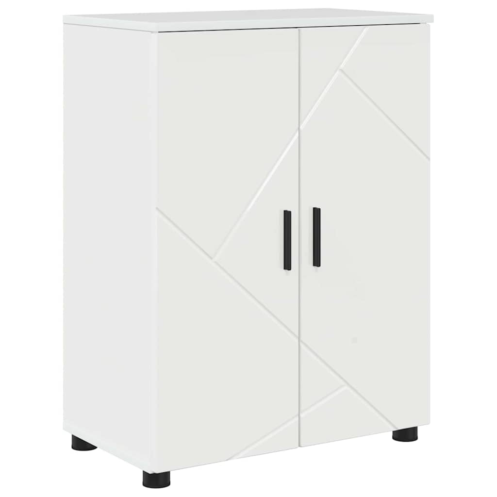 Mobile da Bagno con archiviazione Bianco Lucido 60 x 35 x 80 cm | homemem39