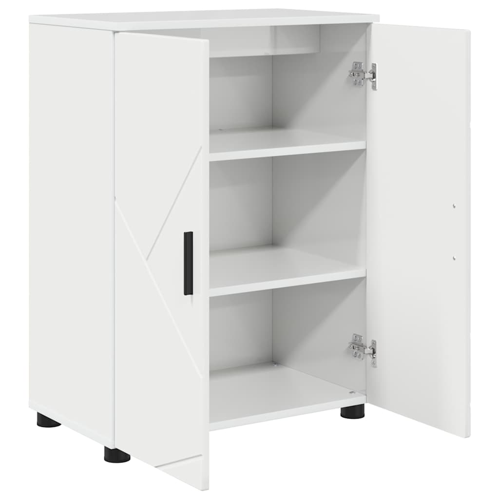 Mobile da Bagno con archiviazione Bianco Lucido 60 x 35 x 80 cm | homemem39