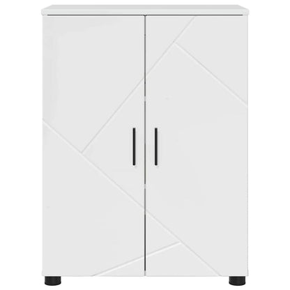 Mobile da Bagno con archiviazione Bianco Lucido 60 x 35 x 80 cm | homemem39