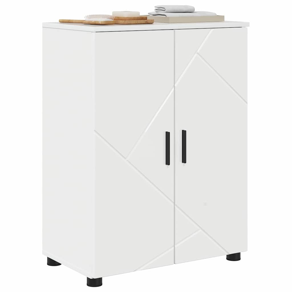 Mobile da Bagno con archiviazione Bianco Lucido 60 x 35 x 80 cm | homemem39