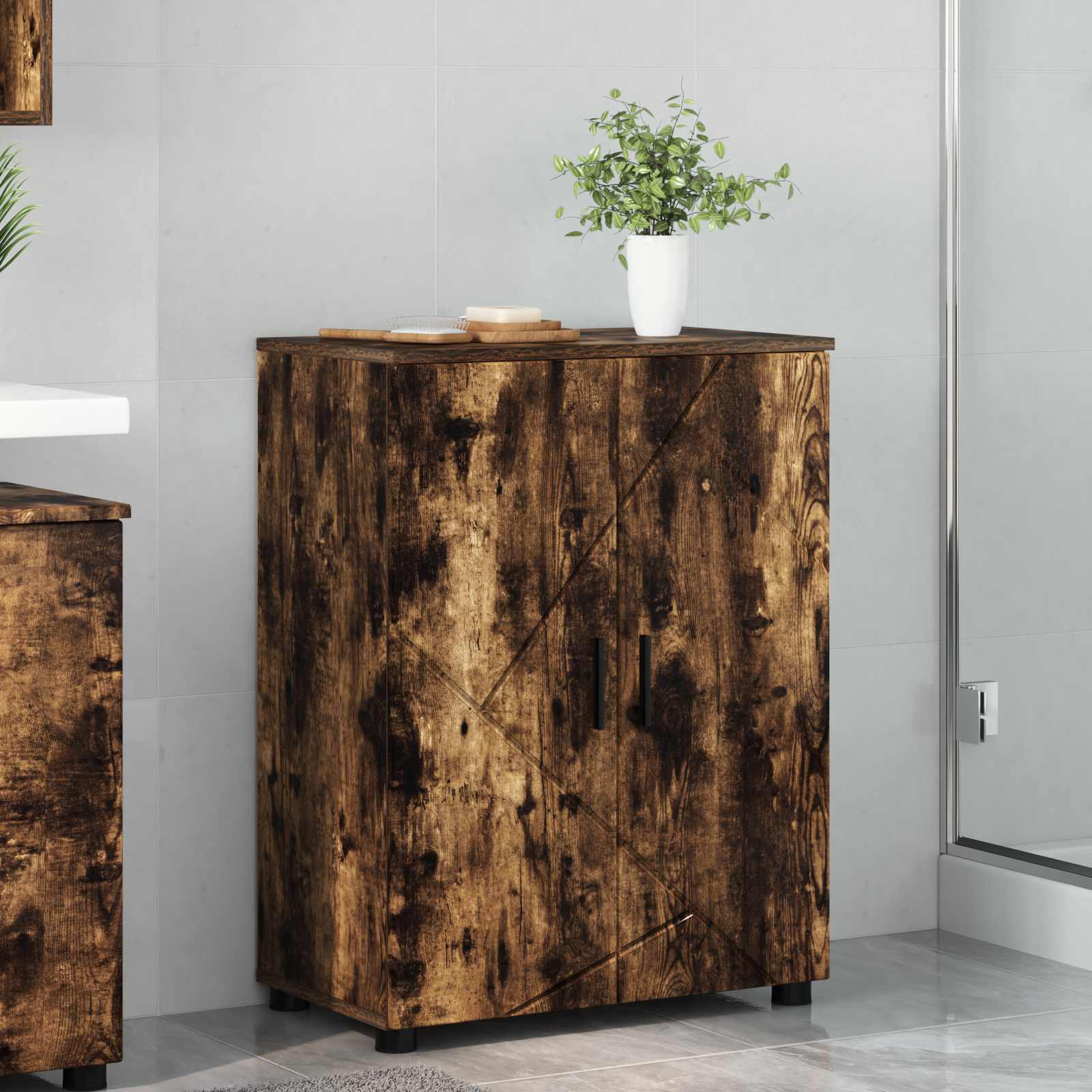 Mobile da Bagno Rovere fumé 60 x 35 x 80 cm | homemem39