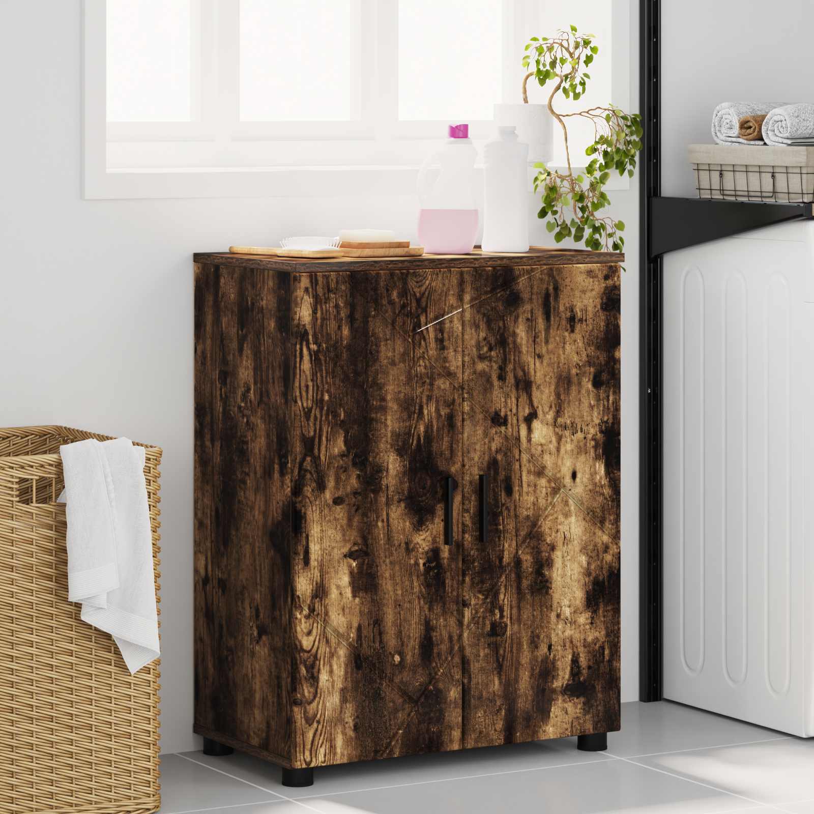 Mobile da Bagno Rovere fumé 60 x 35 x 80 cm | homemem39