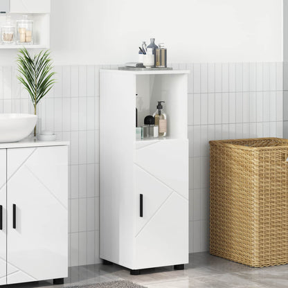 Mobile da Bagno Bianco Lucido 30 x 35 x 95 cm | homemem39