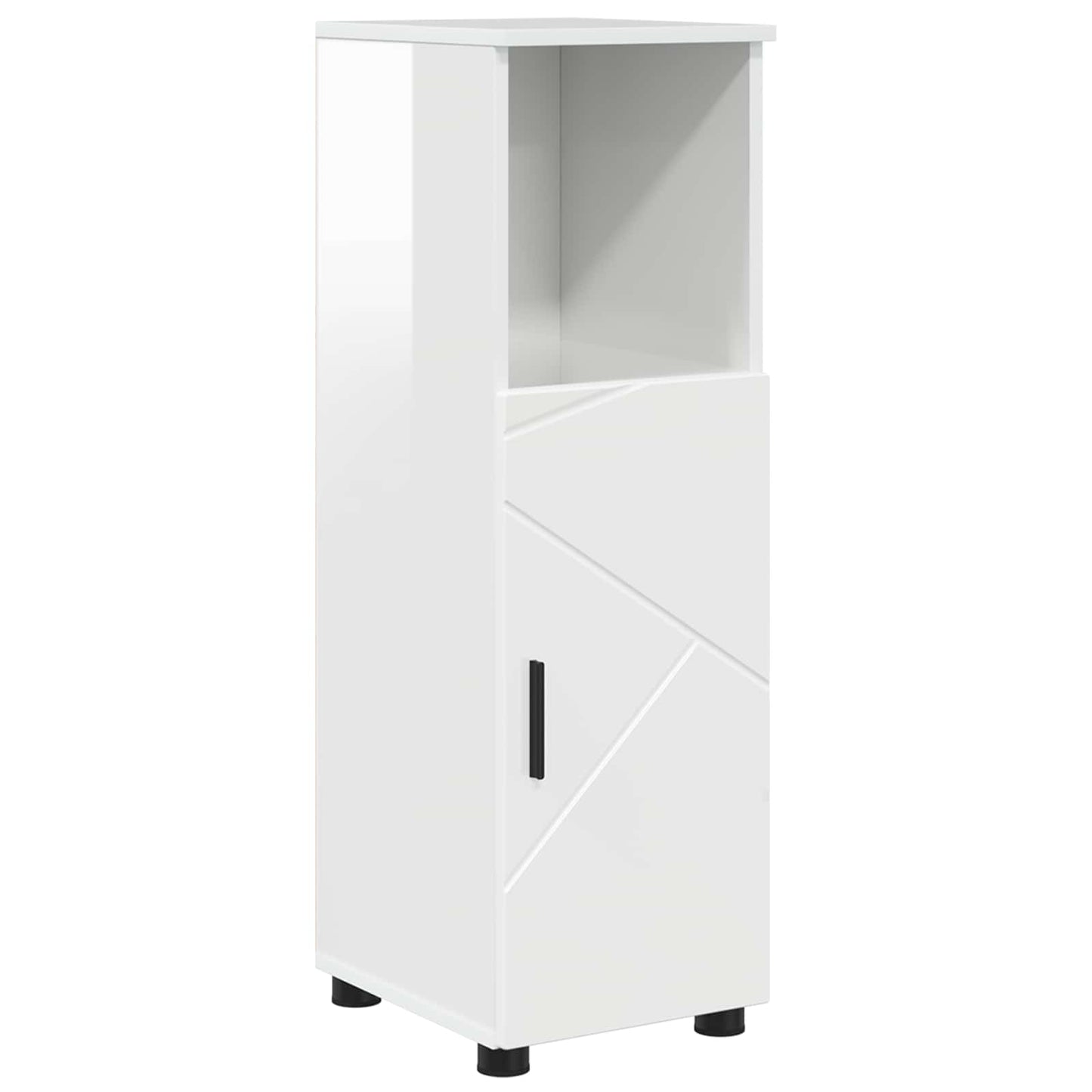 Mobile da Bagno Bianco Lucido 30 x 35 x 95 cm | homemem39