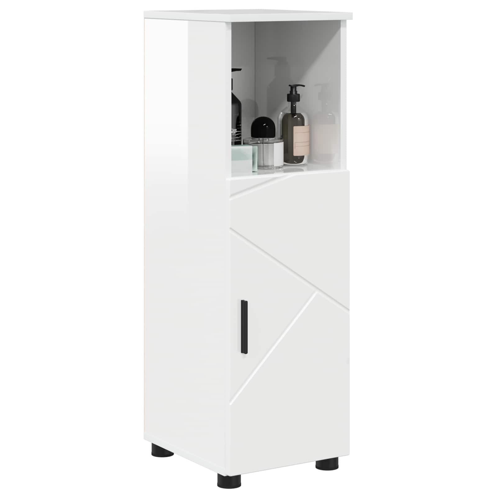 Mobile da Bagno Bianco Lucido 30 x 35 x 95 cm | homemem39