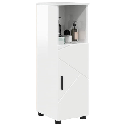 Mobile da Bagno Bianco Lucido 30 x 35 x 95 cm | homemem39