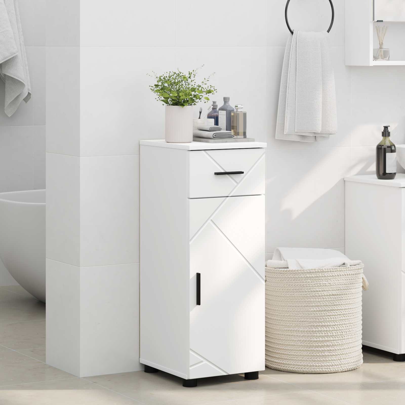 Mobile da Bagno Bianco 30 x 35 x 80 cm | homemem39