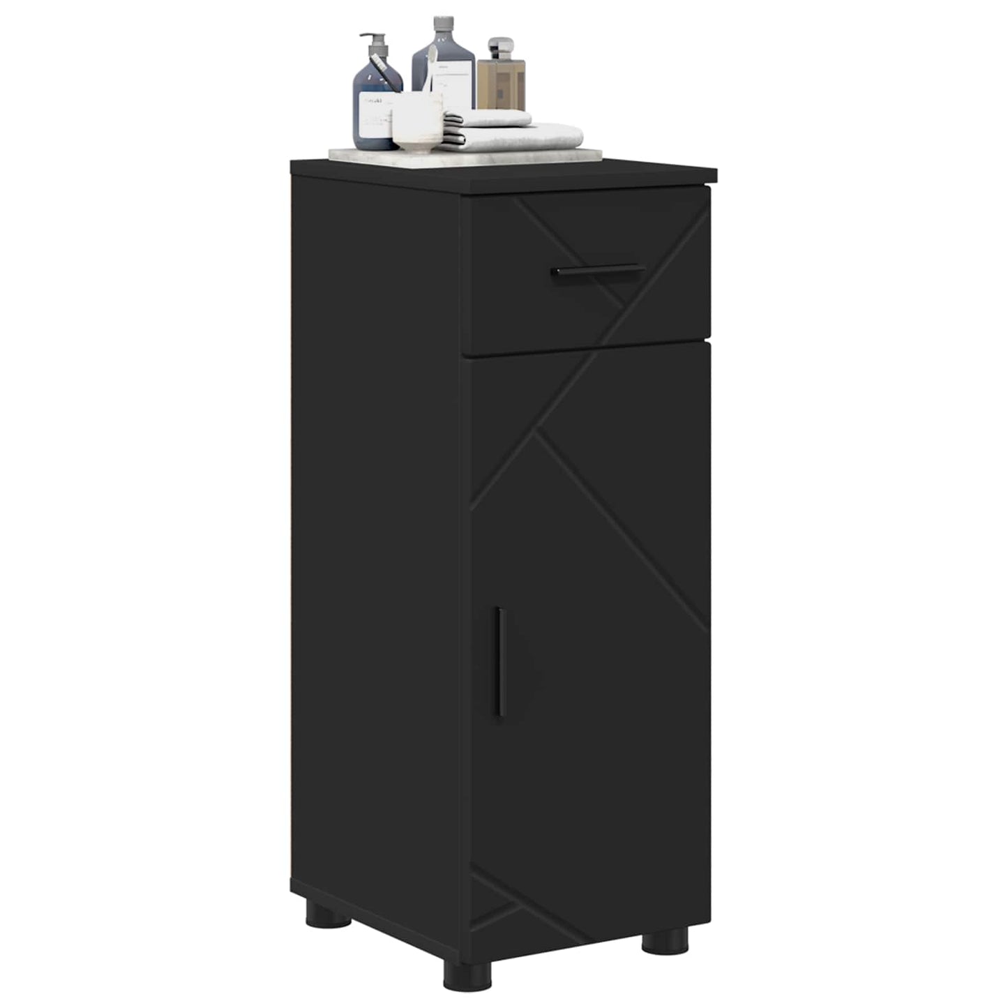 Mobile da Bagno Nero 30 x 35 x 80 cm | homemem39