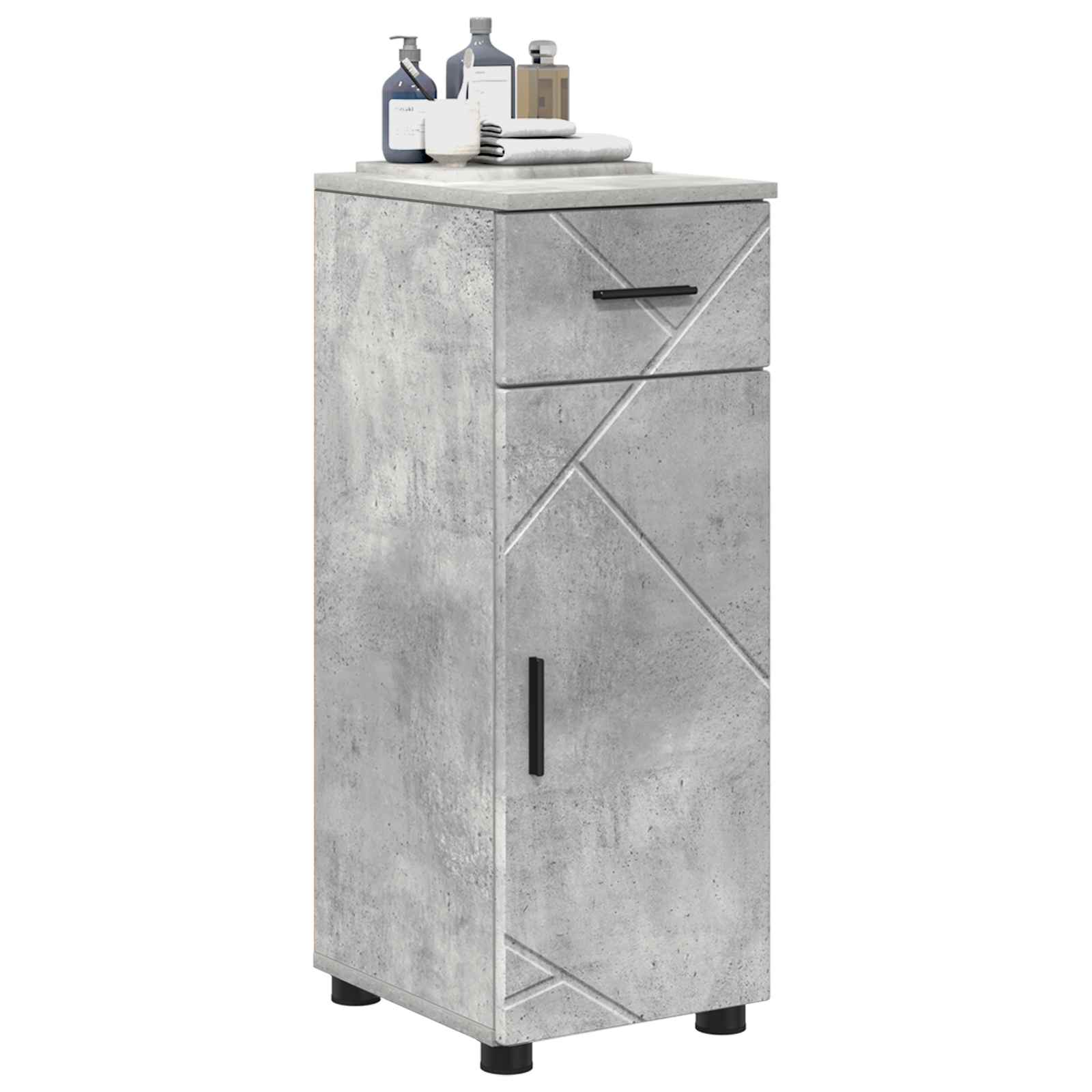 Mobile da Bagno Grigio cemento 30 x 35 x 80 cm | homemem39