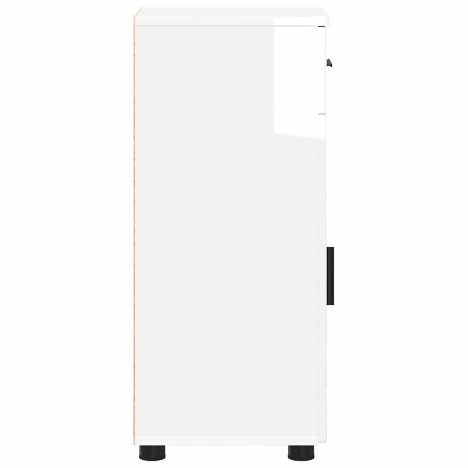 Mobile da Bagno Bianco Lucido 30 x 35 x 80 cm | homemem39