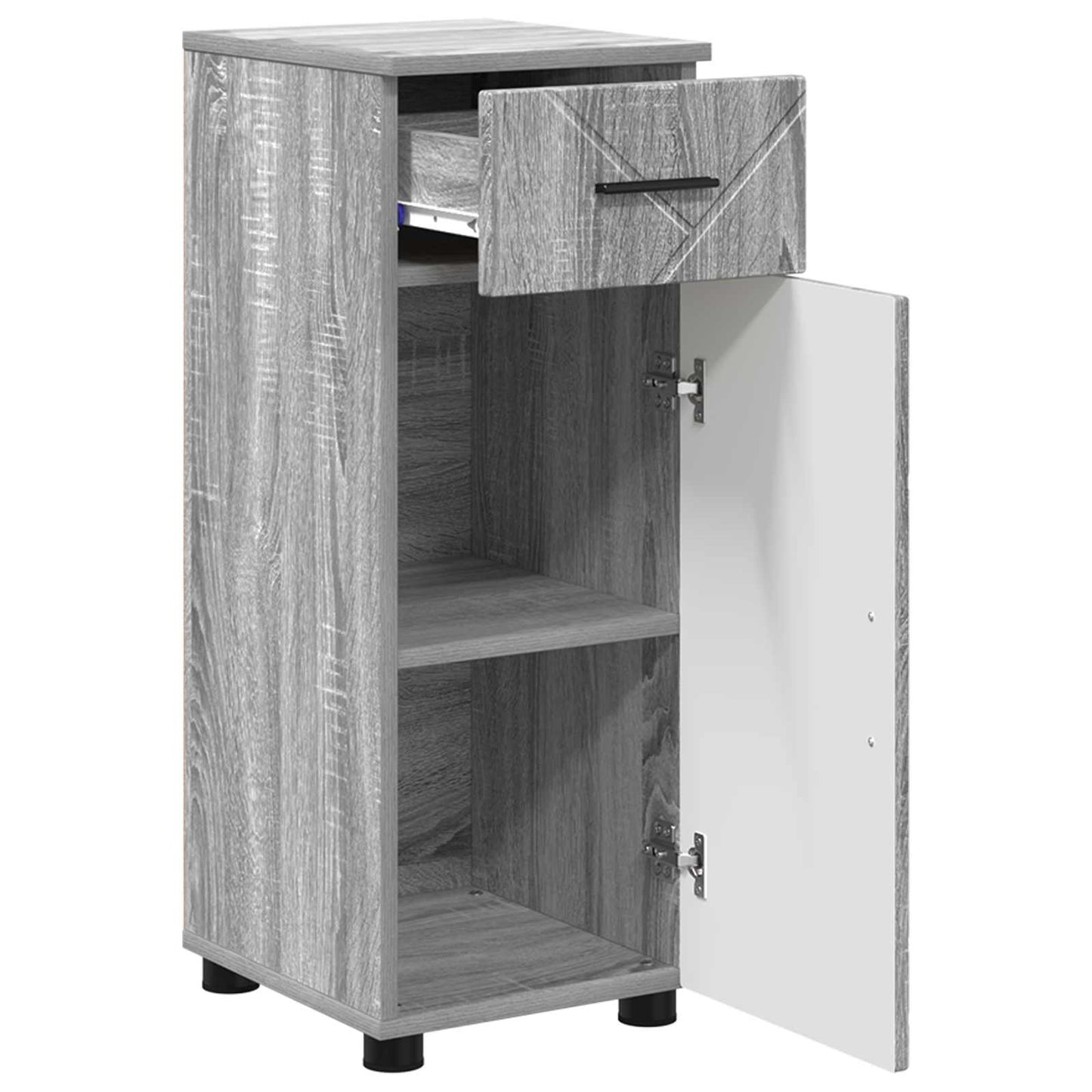 Mobile da Bagno Grigio Sonoma 30 x 35 x 80 cm | homemem39