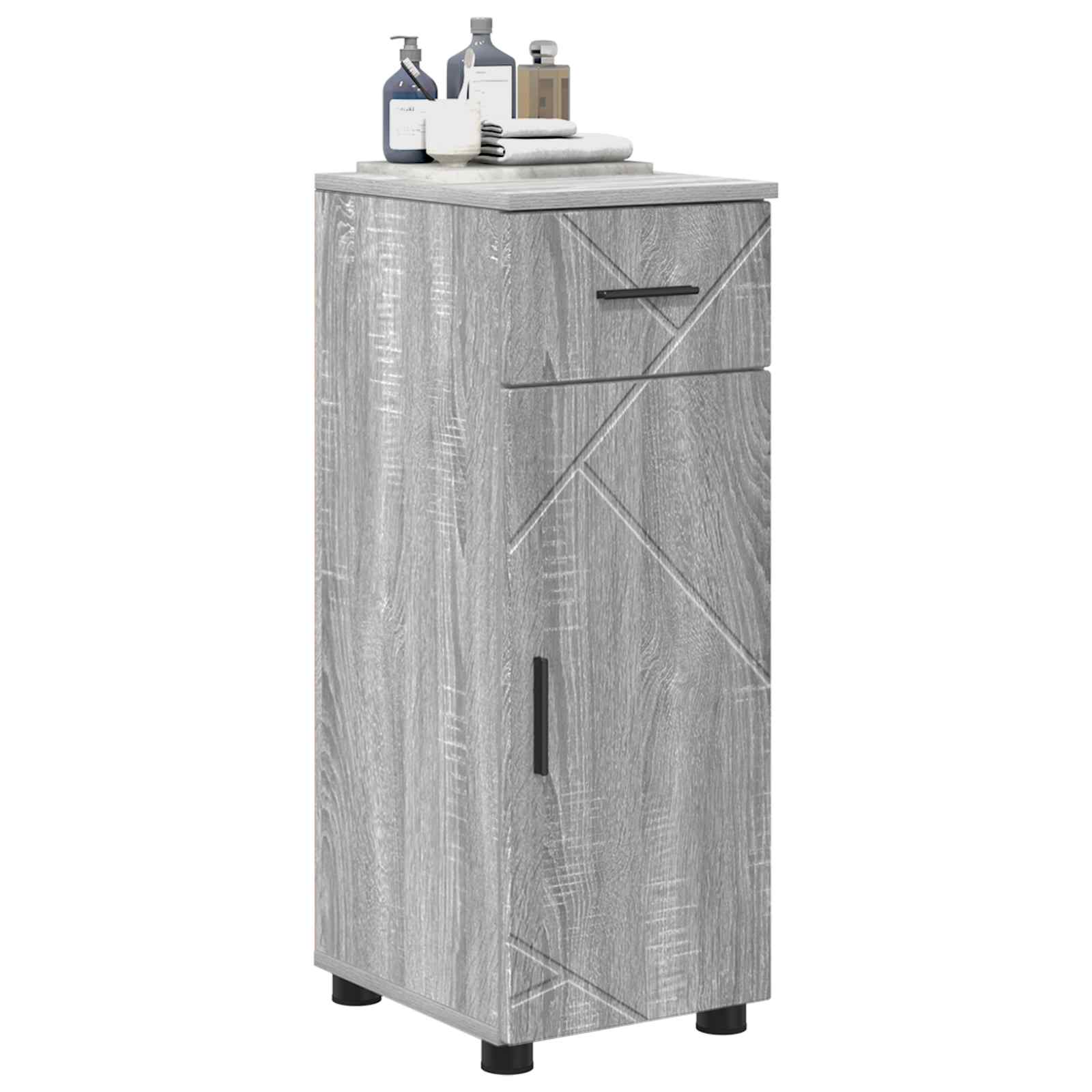 Mobile da Bagno Grigio Sonoma 30 x 35 x 80 cm | homemem39