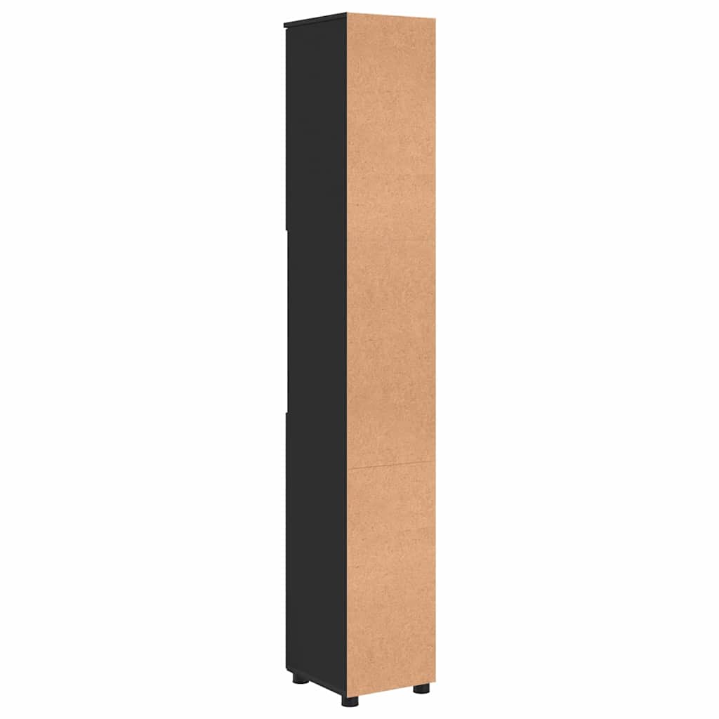 Mobile da Bagno con archiviazione Nero 30 x 35 x 192 cm | homemem39