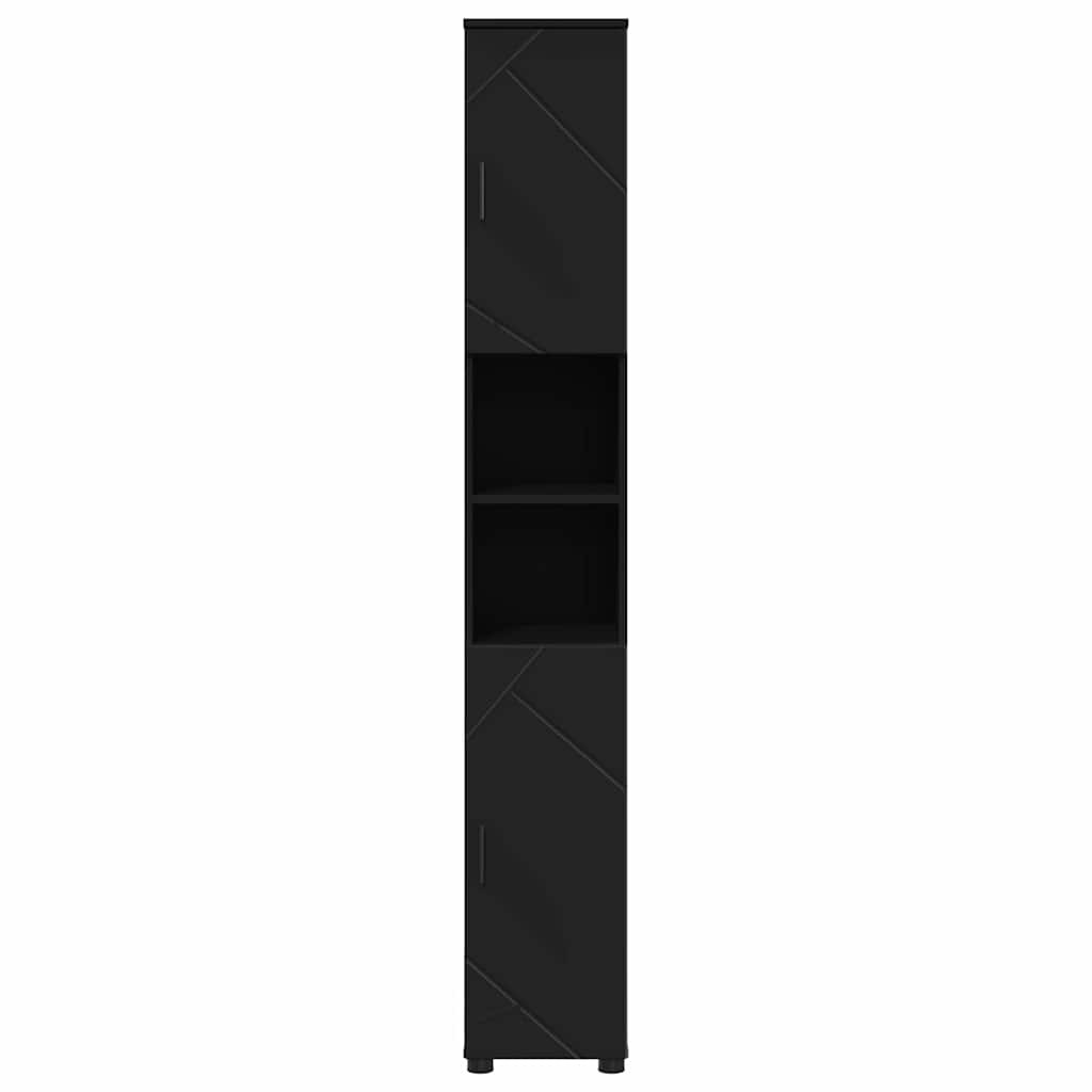 Mobile da Bagno con archiviazione Nero 30 x 35 x 192 cm | homemem39