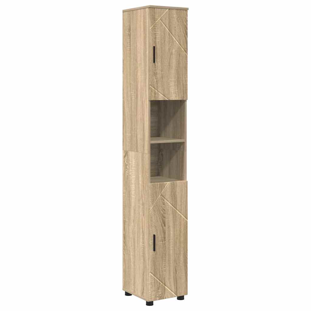 Mobile da Bagno con porta Rovere Sonoma 30 x 35 x 192 cm | homemem39