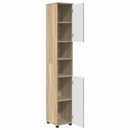 Mobile da Bagno con porta Rovere Sonoma 30 x 35 x 192 cm | homemem39