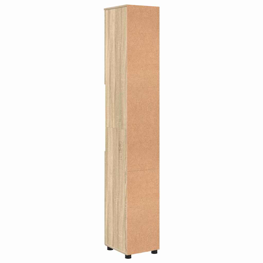 Mobile da Bagno con porta Rovere Sonoma 30 x 35 x 192 cm | homemem39