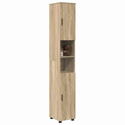 Mobile da Bagno con porta Rovere Sonoma 30 x 35 x 192 cm | homemem39