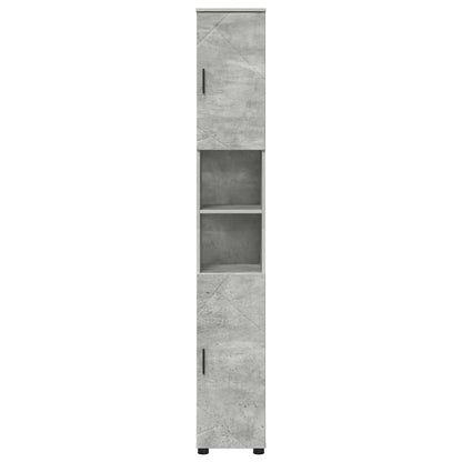 Mobile da Bagno con porta Grigio cemento 30 x 35 x 192 cm | homemem39