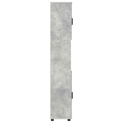 Mobile da Bagno con porta Grigio cemento 30 x 35 x 192 cm | homemem39