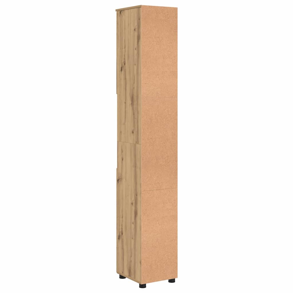 Mobile da Bagno con porta Rovere artigianale 30 x 35 x 192 cm | homemem39