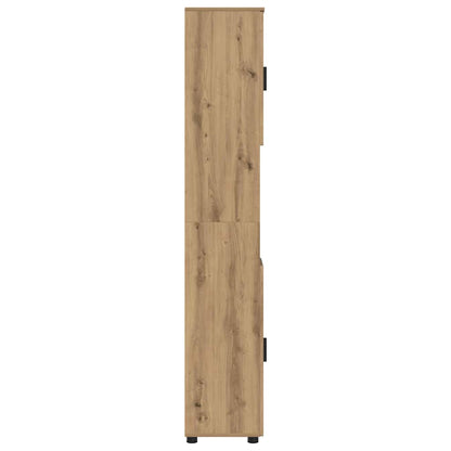 Mobile da Bagno con porta Rovere artigianale 30 x 35 x 192 cm | homemem39