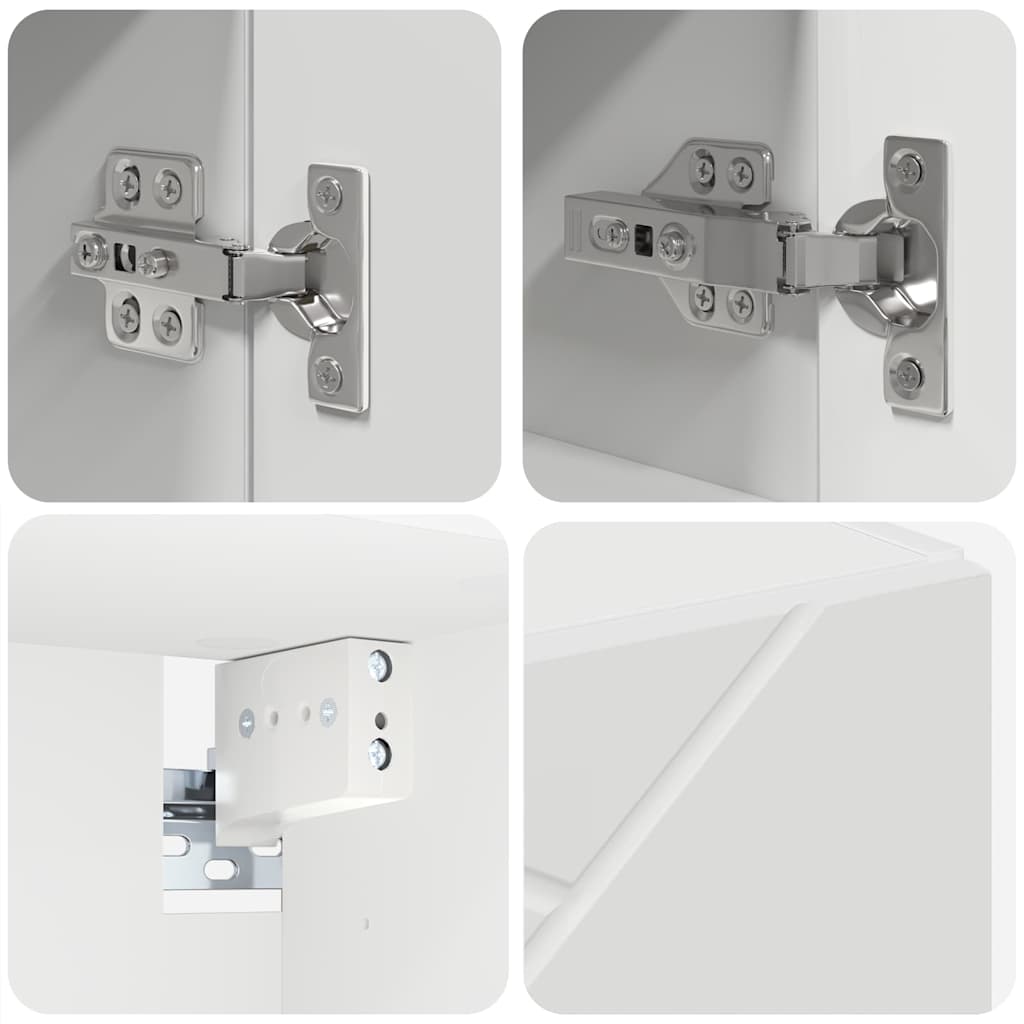 Mobiletto per specchio Bianco 59 x 17 x 55 cm | homemem39