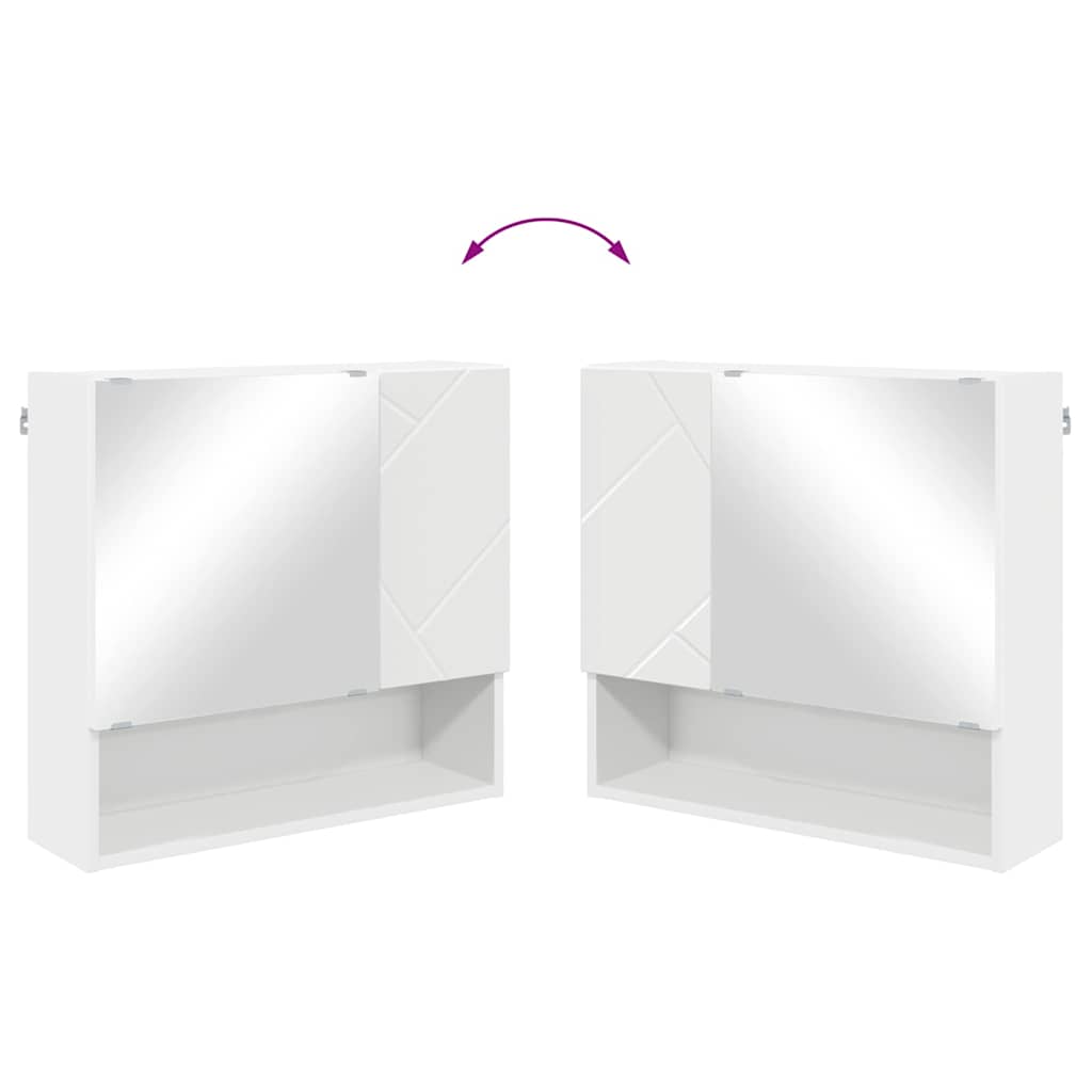 Mobiletto per specchio Bianco 59 x 17 x 55 cm | homemem39