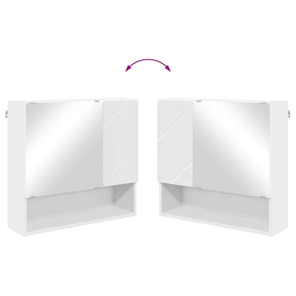 Mobiletto per specchio Bianco 59 x 17 x 55 cm | homemem39