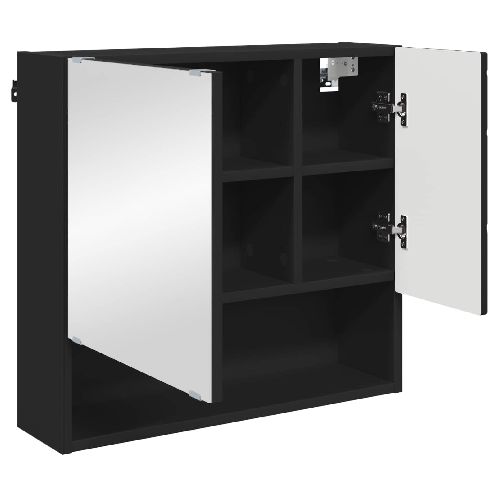 Mobiletto per specchio Nero 59 x 17 x 55 cm | homemem39