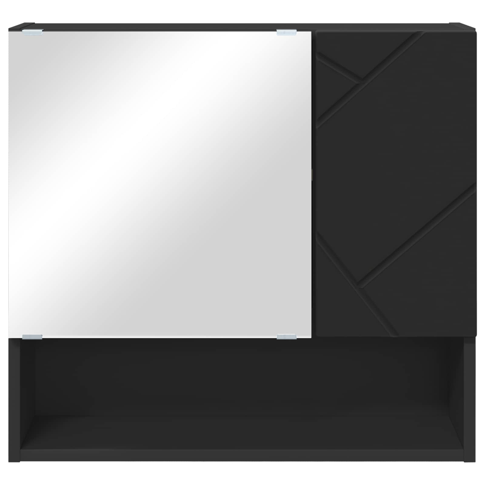 Mobiletto per specchio Nero 59 x 17 x 55 cm | homemem39