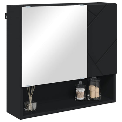 Mobiletto per specchio Nero 59 x 17 x 55 cm | homemem39