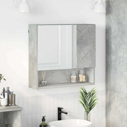 Mobiletto per specchio Grigio cemento 59 x 17 x 55 cm | homemem39