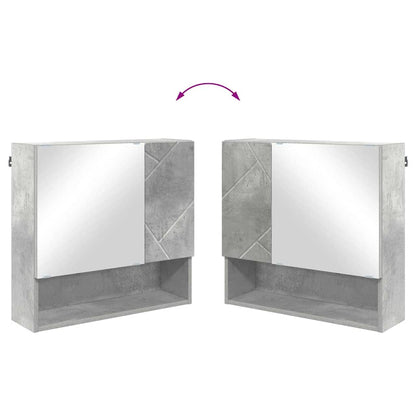 Mobiletto per specchio Grigio cemento 59 x 17 x 55 cm | homemem39