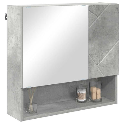 Mobiletto per specchio Grigio cemento 59 x 17 x 55 cm | homemem39