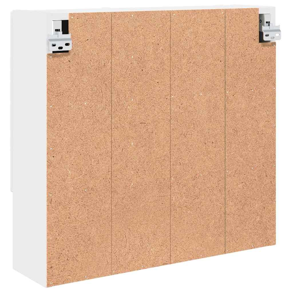 Mobiletto per specchio Bianco Lucido 59 x 17 x 55 cm | homemem39