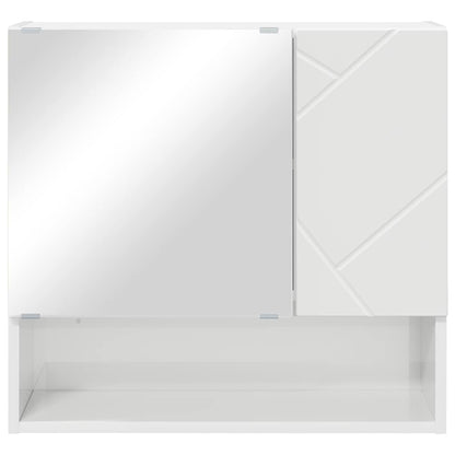 Mobiletto per specchio Bianco Lucido 59 x 17 x 55 cm | homemem39